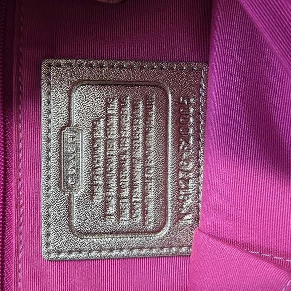 Coach | Peyton Tattersall Shoulder Bag Adjustable Strap Cream Pink Green Purple - Picture 7 of 12